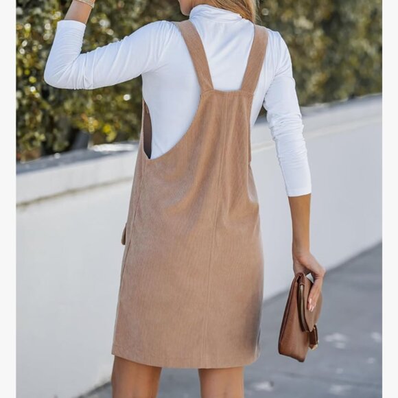 Corduroy Overall Dress NWT - Picture 3 of 9